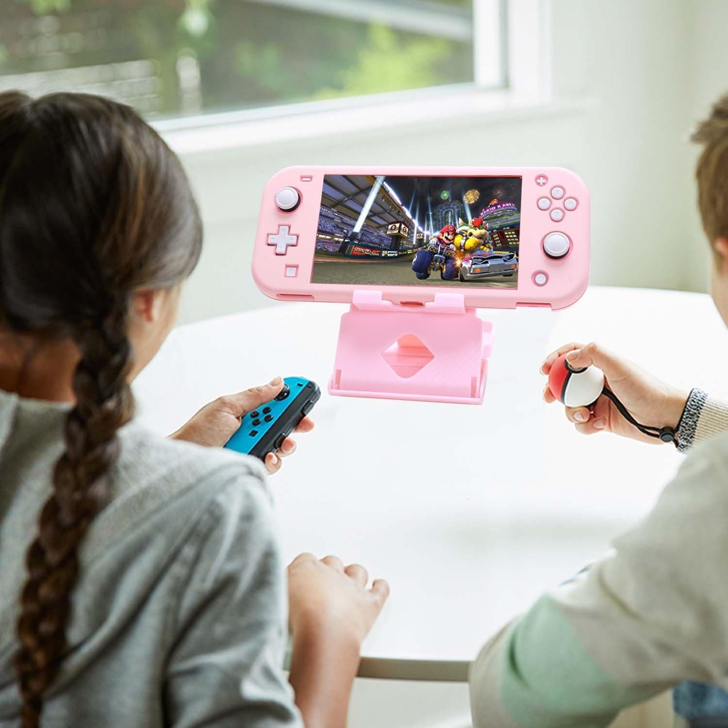 Kit de Accesorios 11 en 1 YOOWA para Nintendo Switch Lite Rosa