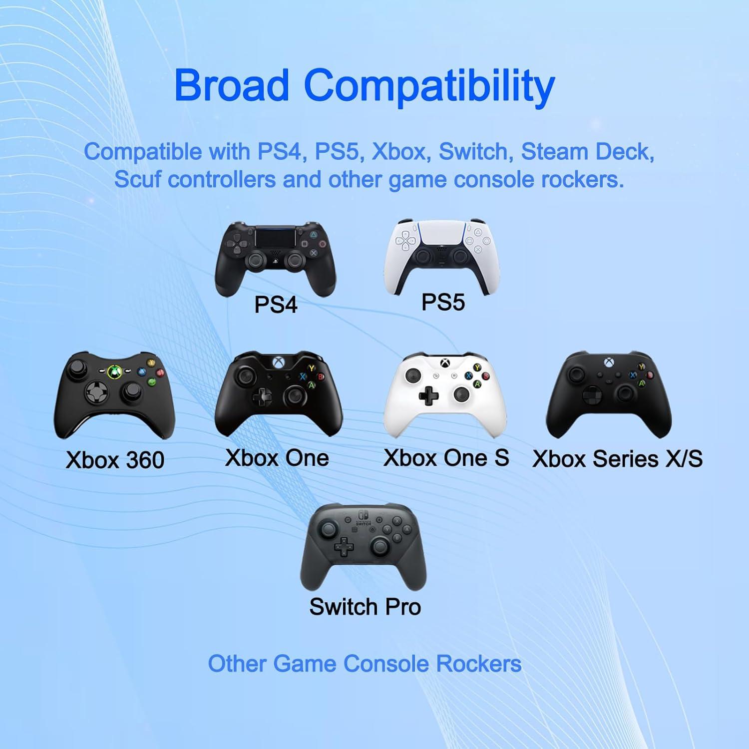 36 Anillos de Precisión MYPUQIAO para Joystick PS4 PS5 Xbox