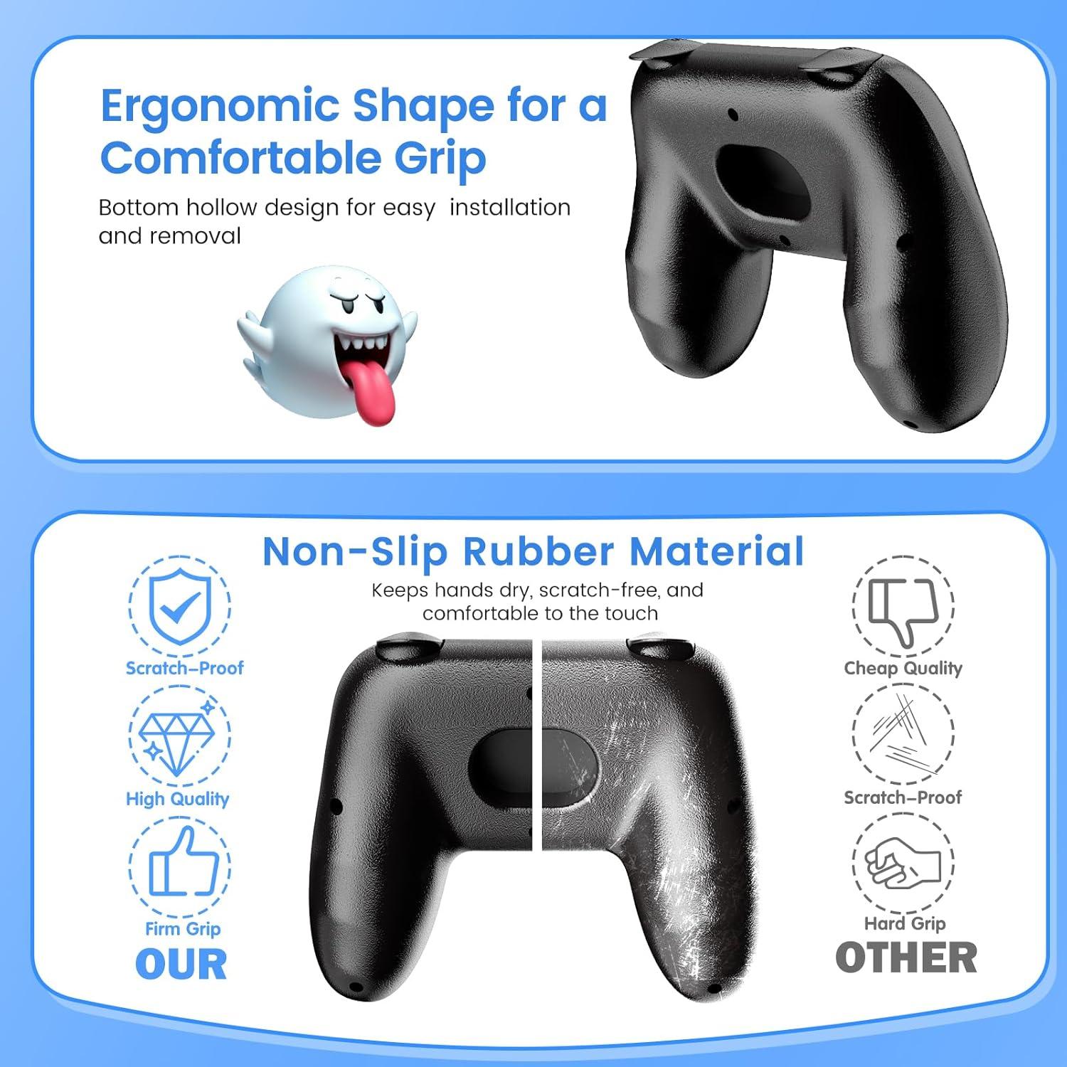 Agarre Ergonómico WEOTOO para JoyCon Switch 2 (2025) - Antideslizante