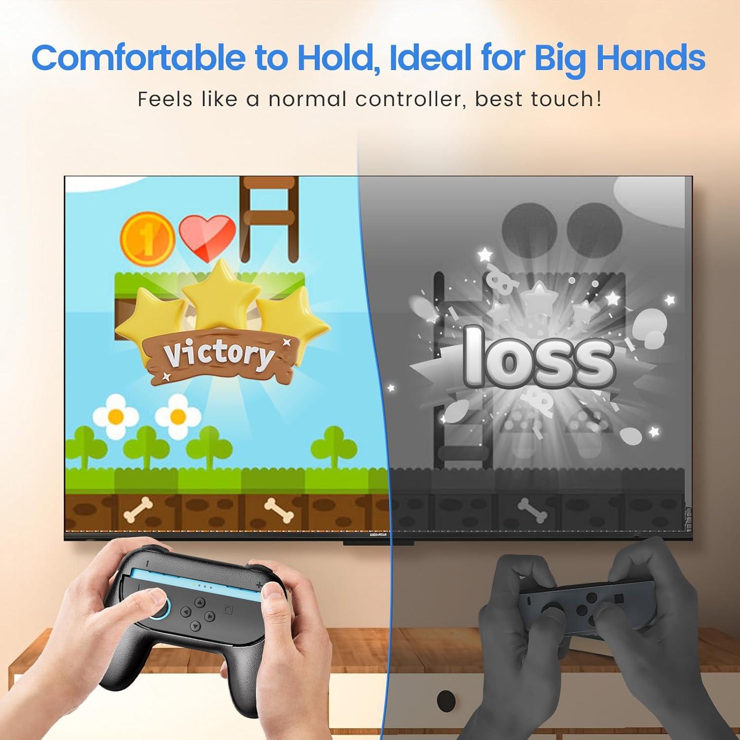 Agarre Ergonómico WEOTOO para JoyCon Switch 2 (2025) - Antideslizante