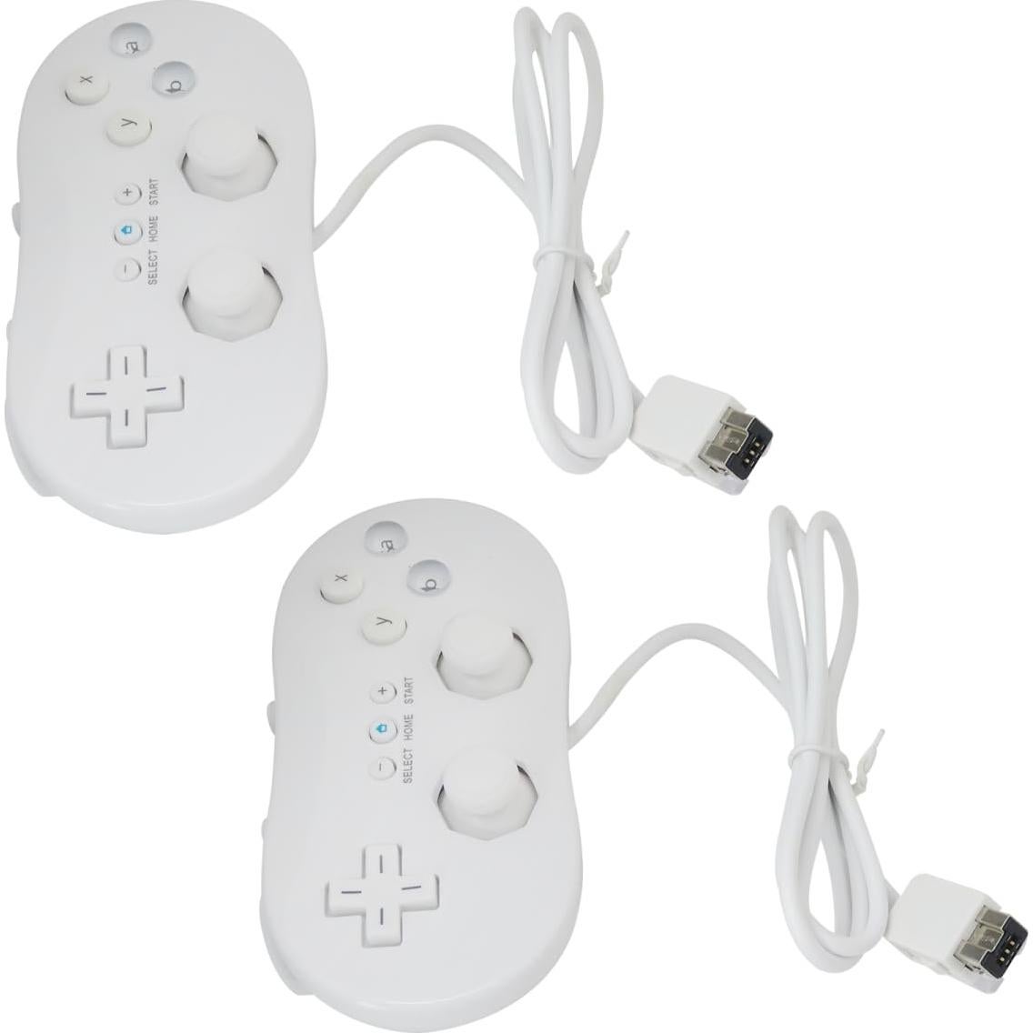 Controlador Clásico con Cable INGQI para Nintendo Wii/Wii U - 2 Unidades