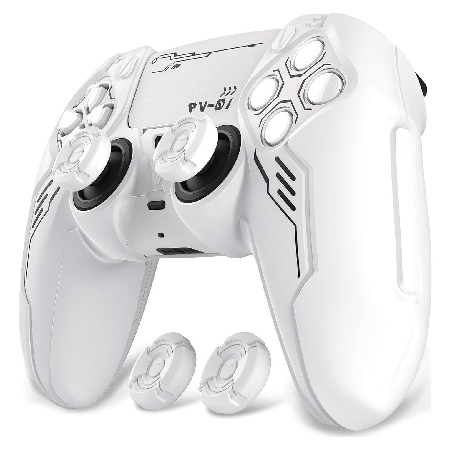 Cubierta de Silicona PlayVital para Controlador PS5 - Blanco