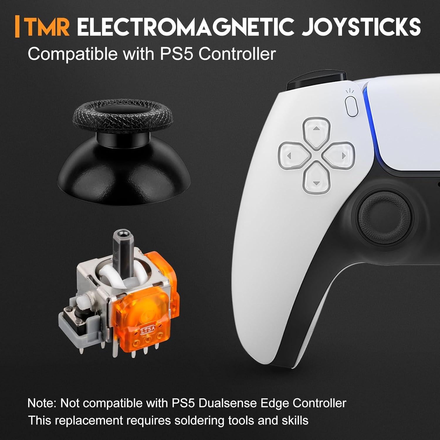 Joysticks Electromagnéticos TOMSIN TMR para Controlador PS5 - Paquete de 2