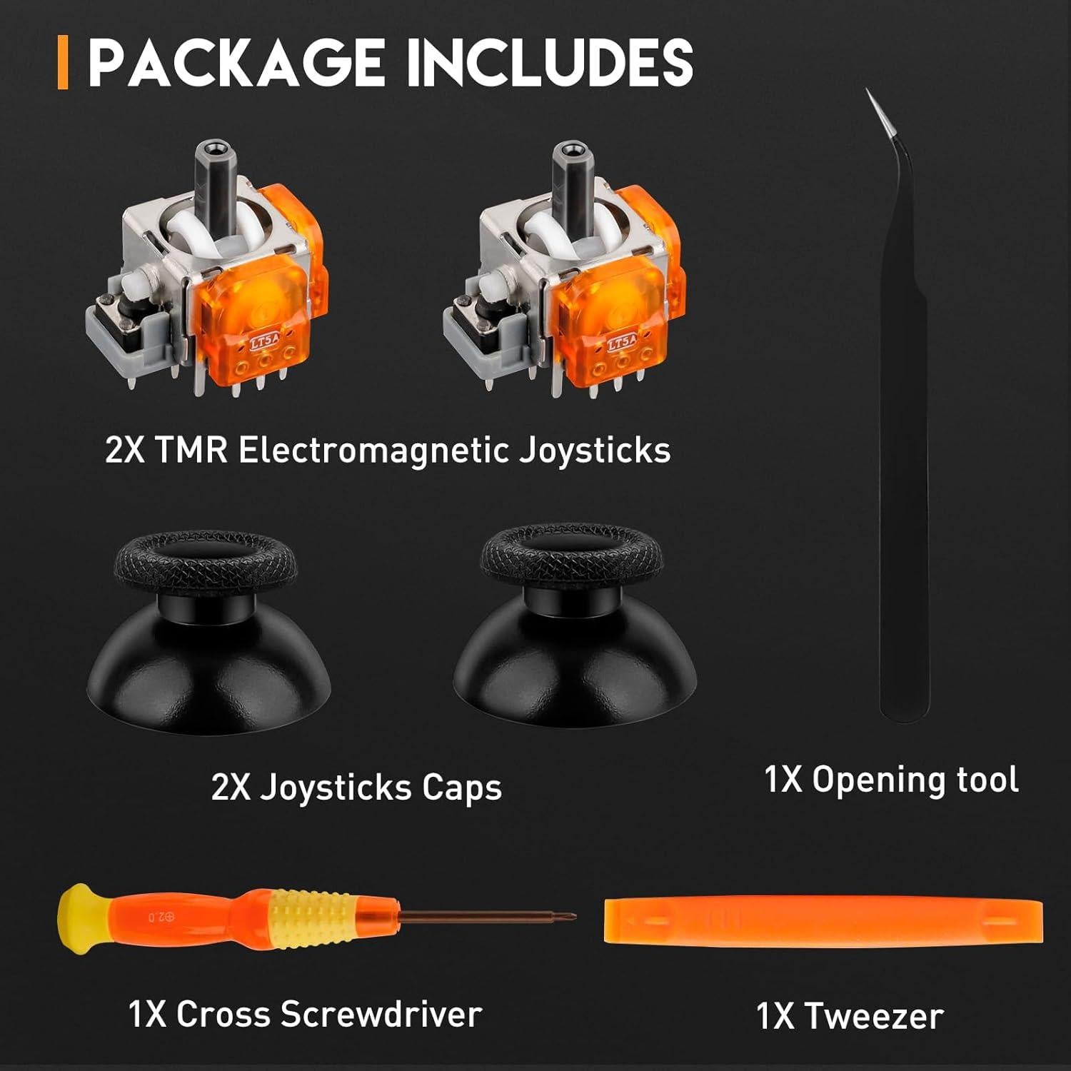 Joysticks Electromagnéticos TOMSIN TMR para Controlador PS5 - Paquete de 2