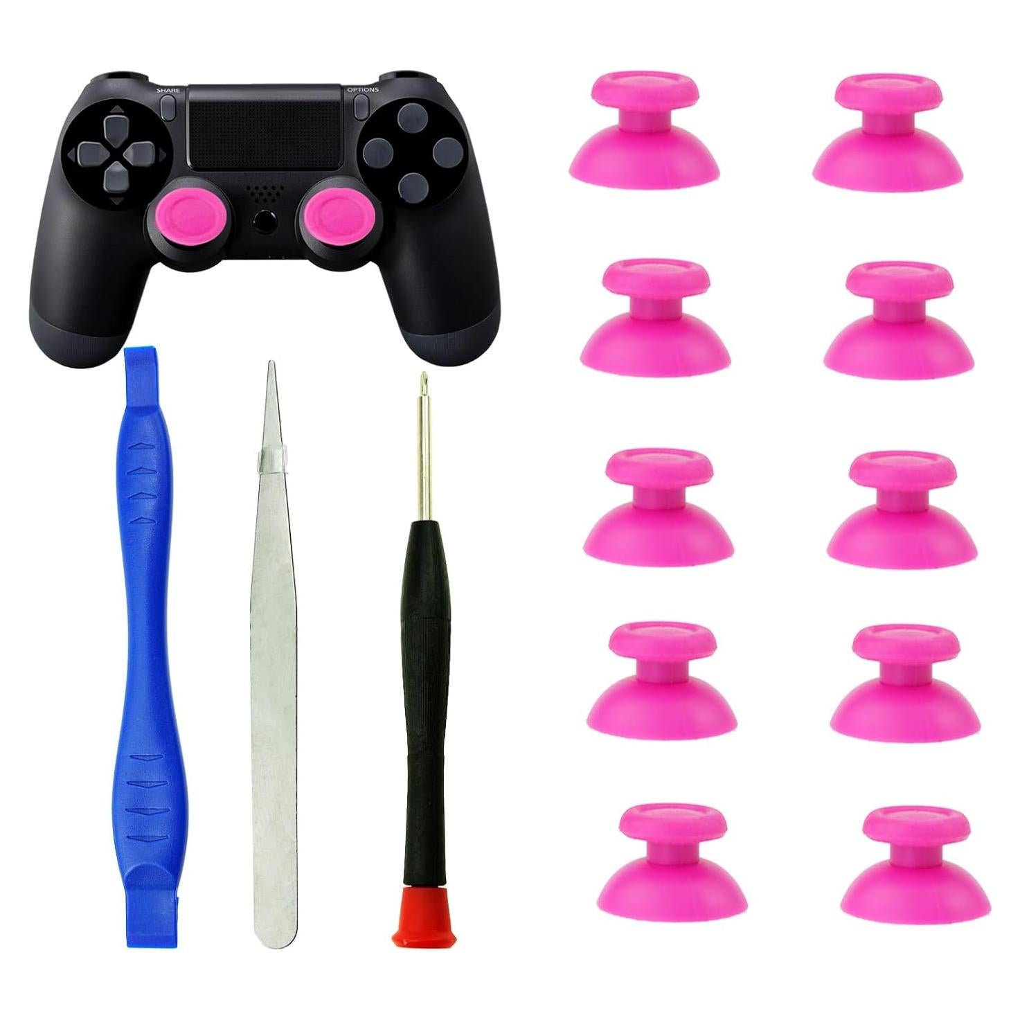10 Joysticks Analógicos Reemplazo CDHKOZ para PS4 Rosa