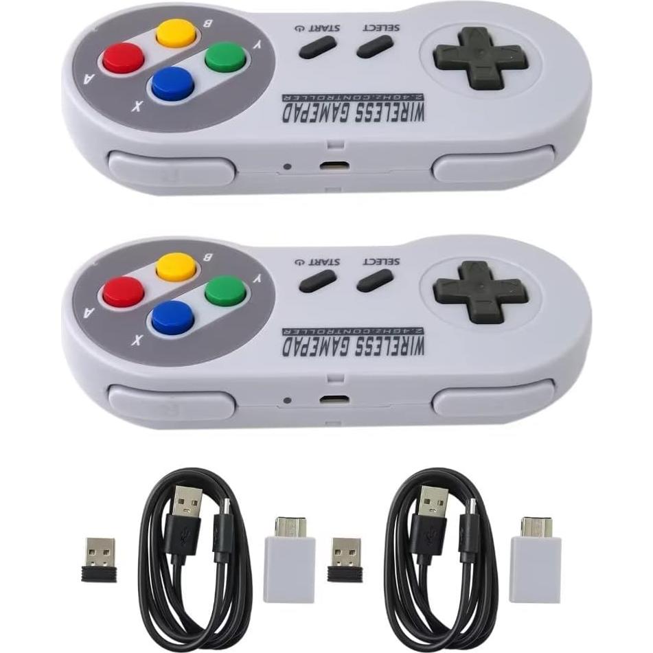 Controlador Inalámbrico 2.4G USonline911 para SNES Mini - 2 Pcs
