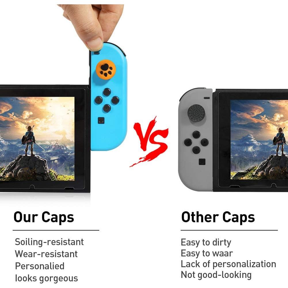 Cubiertas de Pulgar de Garra de Gato Oritikur para Joy-Con Switch