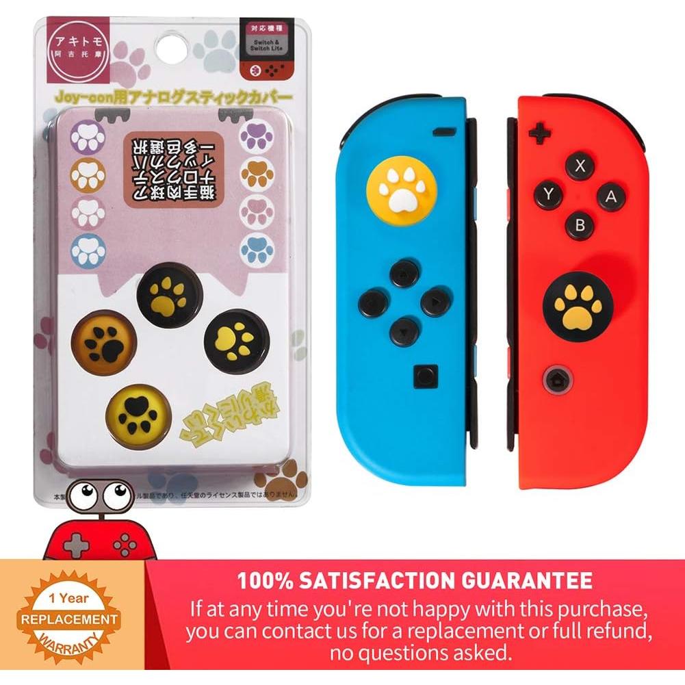 Cubiertas de Pulgar de Garra de Gato Oritikur para Joy-Con Switch