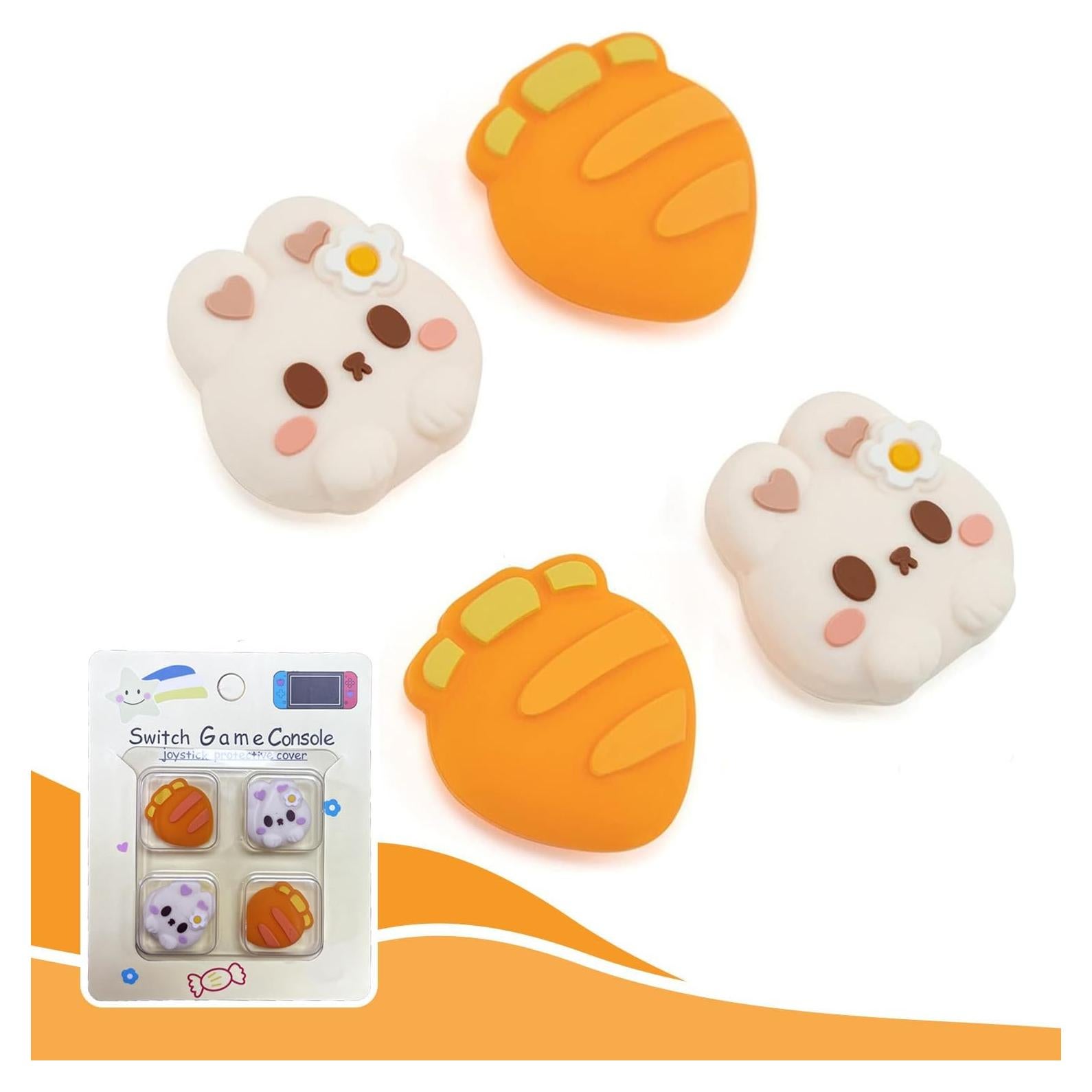 Agarradores de Stick Analógico Silicona Epstur para Switch - 4PCS