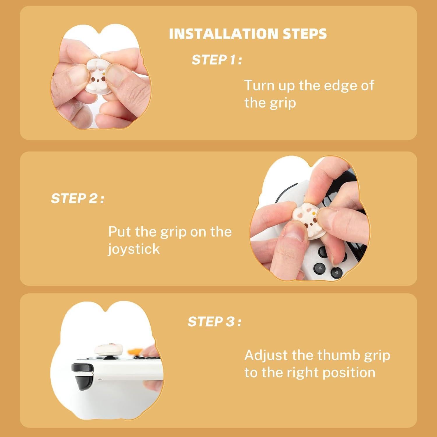 Agarradores de Stick Analógico Silicona Epstur para Switch - 4PCS