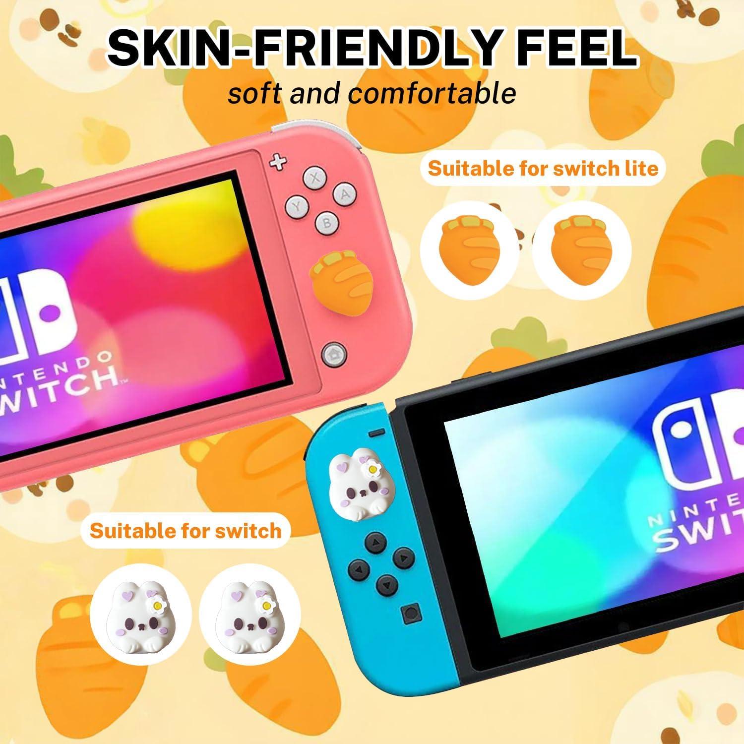 Agarradores de Stick Analógico Silicona Epstur para Switch - 4PCS