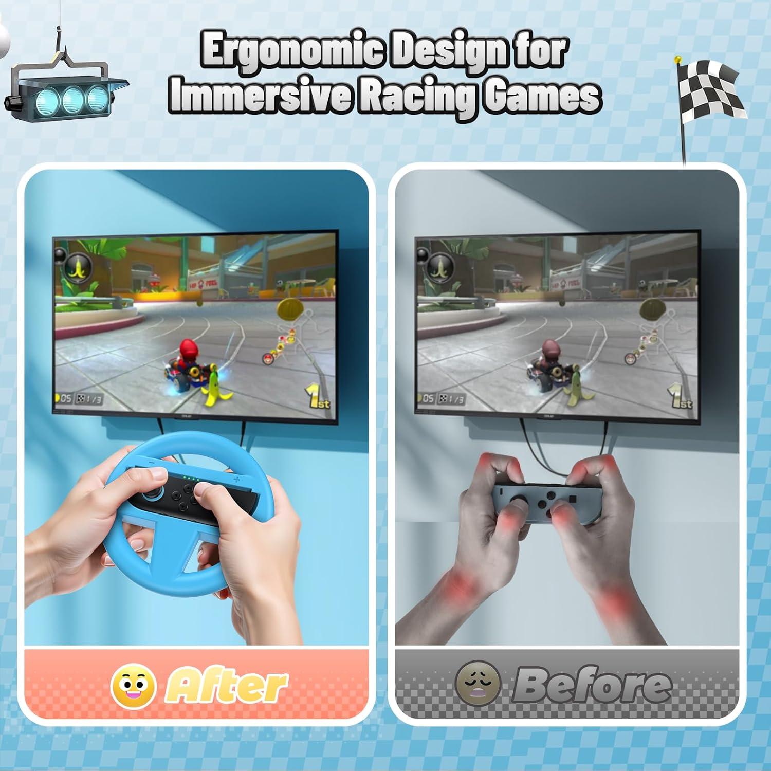 Volantes KINWIN para Nintendo Switch 2 Joycon - 4 Pack