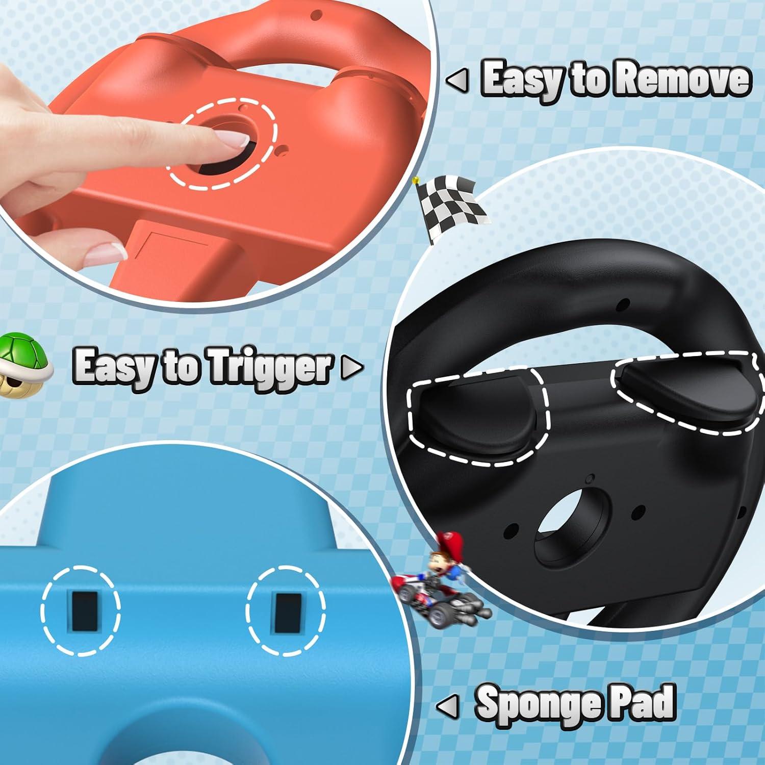 Volantes KINWIN para Nintendo Switch 2 Joycon - 4 Pack