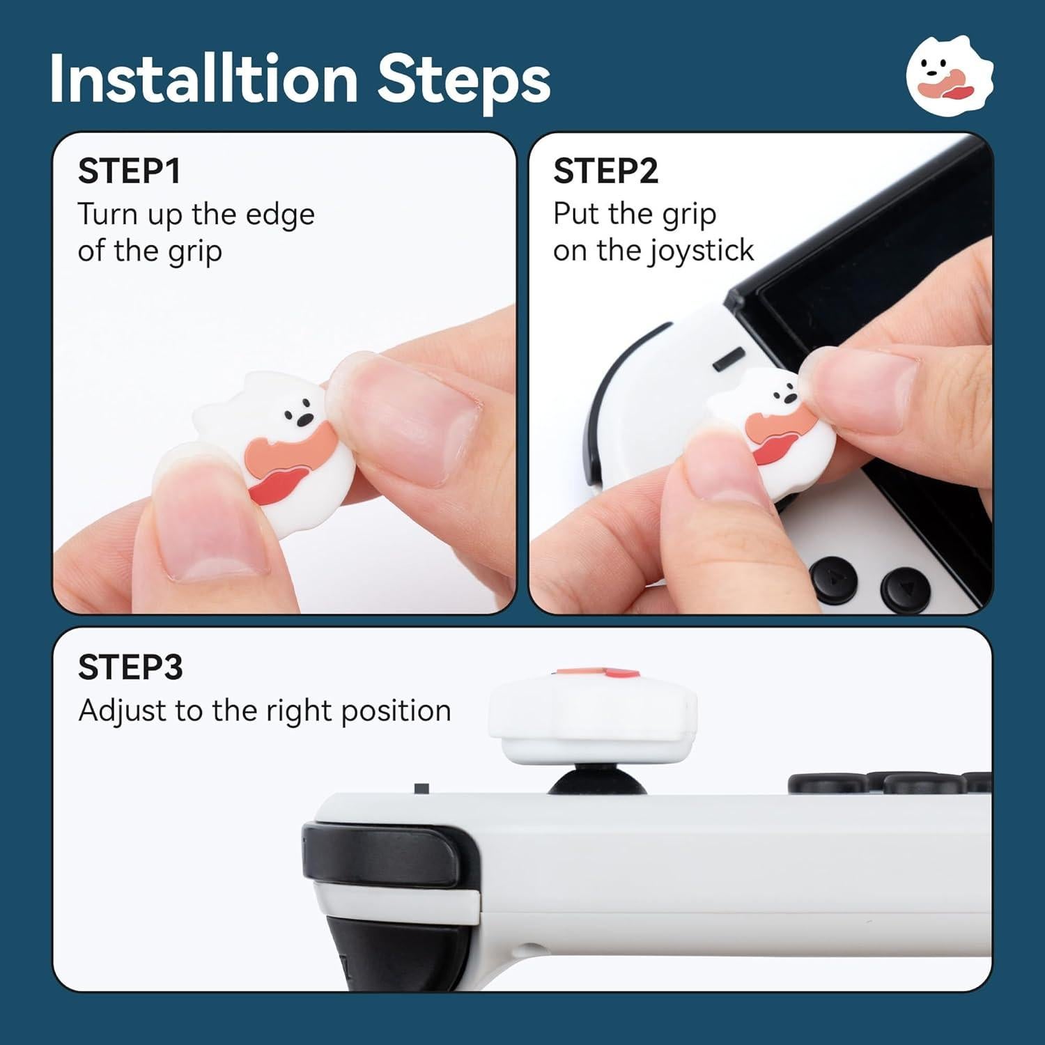 Tapas de Agarre para Pulgar GeekShare para Nintendo Switch - 4PCS