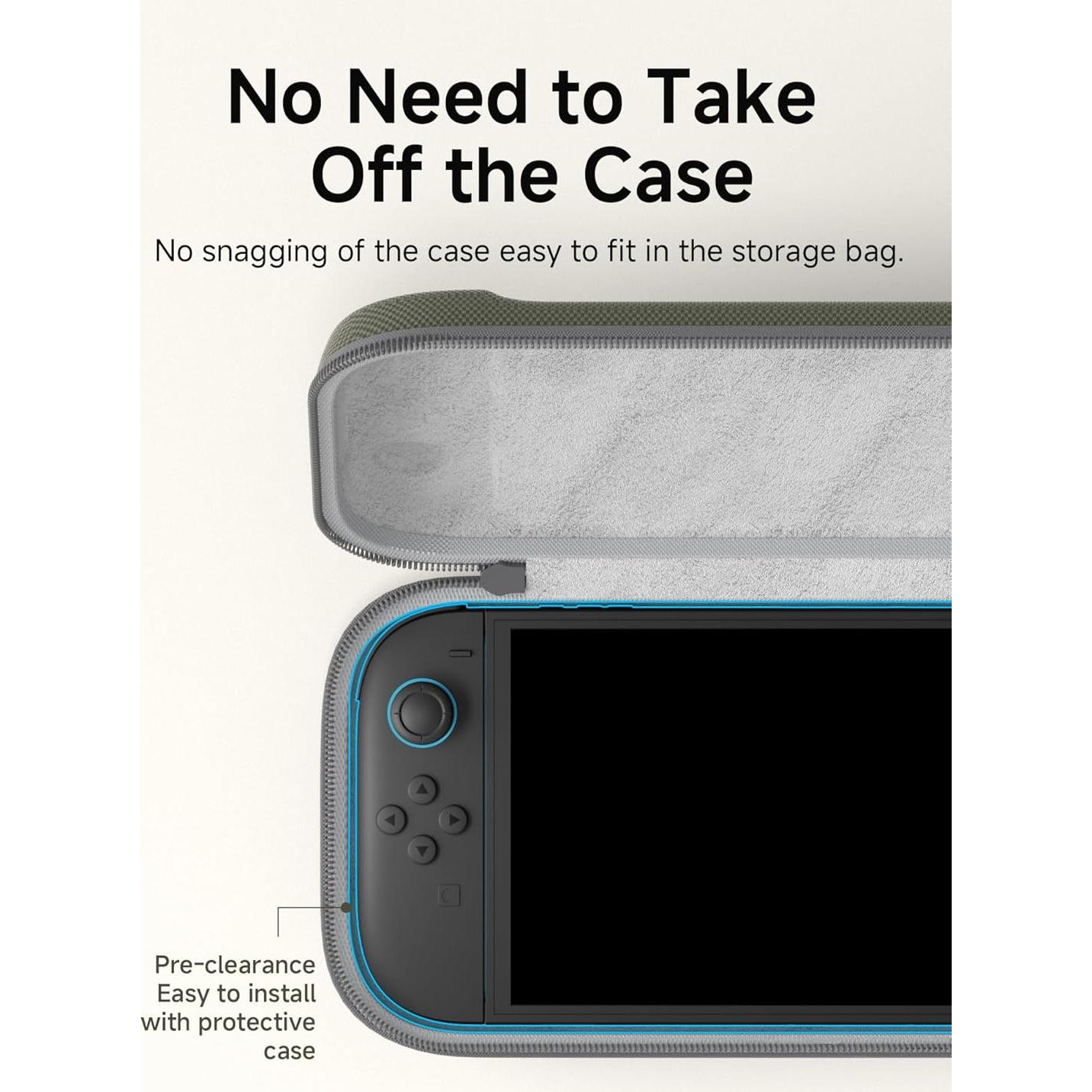 Funda de Transporte Hagibis para Nintendo Switch 2 - Gris, 10 Cartuchos