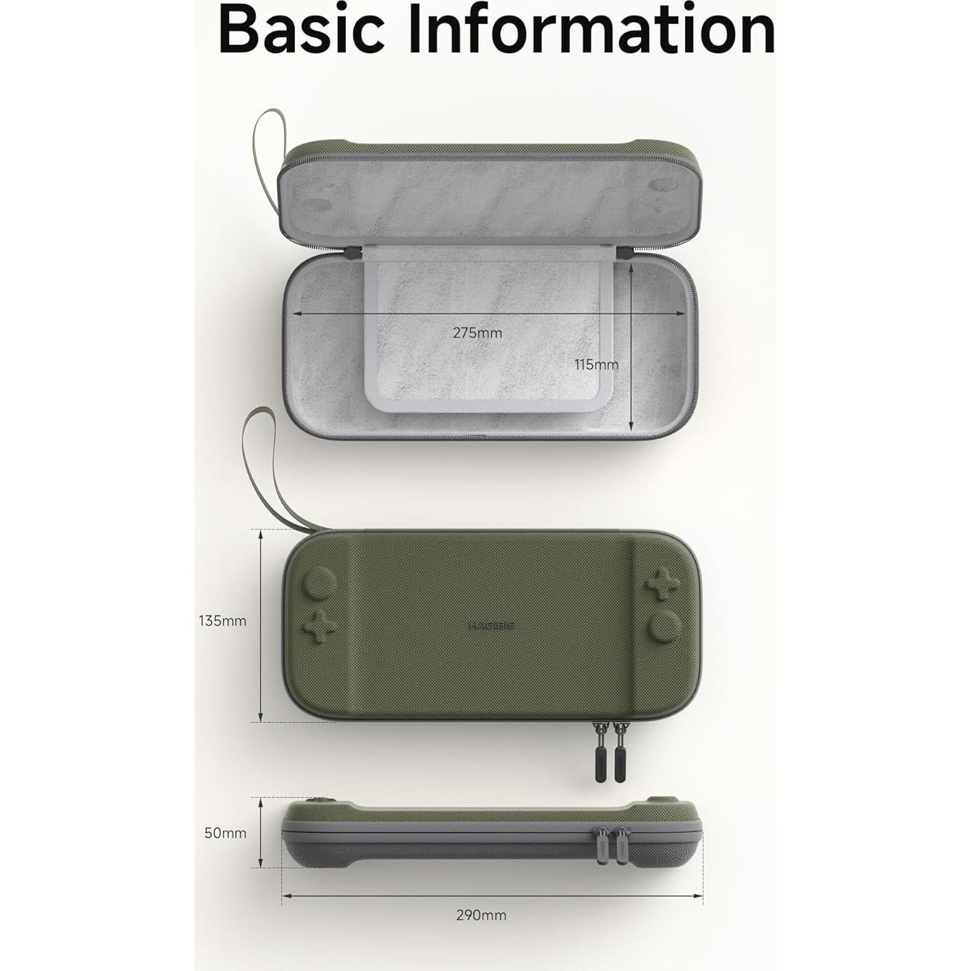 Funda de Transporte Hagibis para Nintendo Switch 2 - Gris, 10 Cartuchos