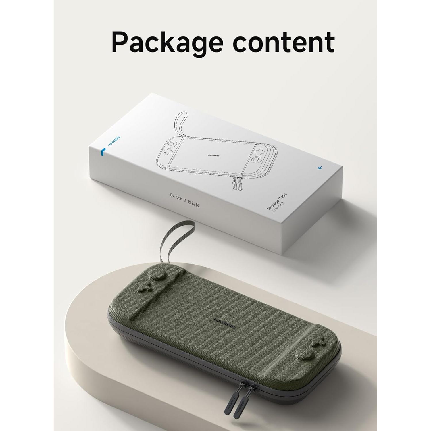 Funda de Transporte Hagibis para Nintendo Switch 2 - Gris, 10 Cartuchos