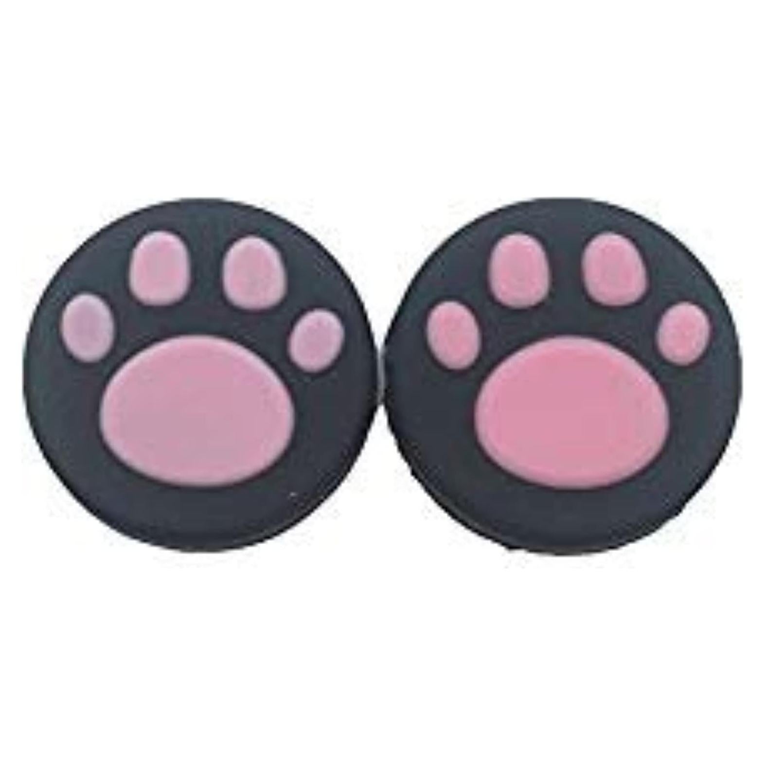 2 Tapas de Silicona para Joystick Switch NS/Lite - Patita de Gato Rosa