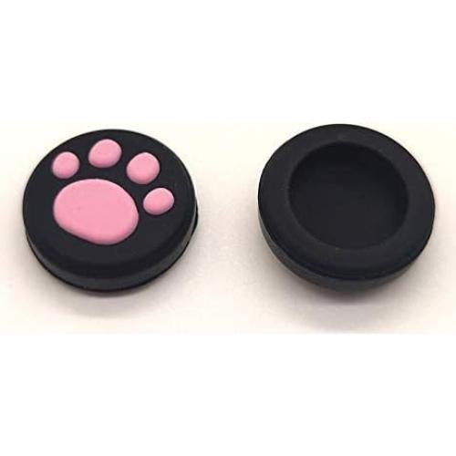 2 Tapas de Silicona para Joystick Switch NS/Lite - Patita de Gato Rosa