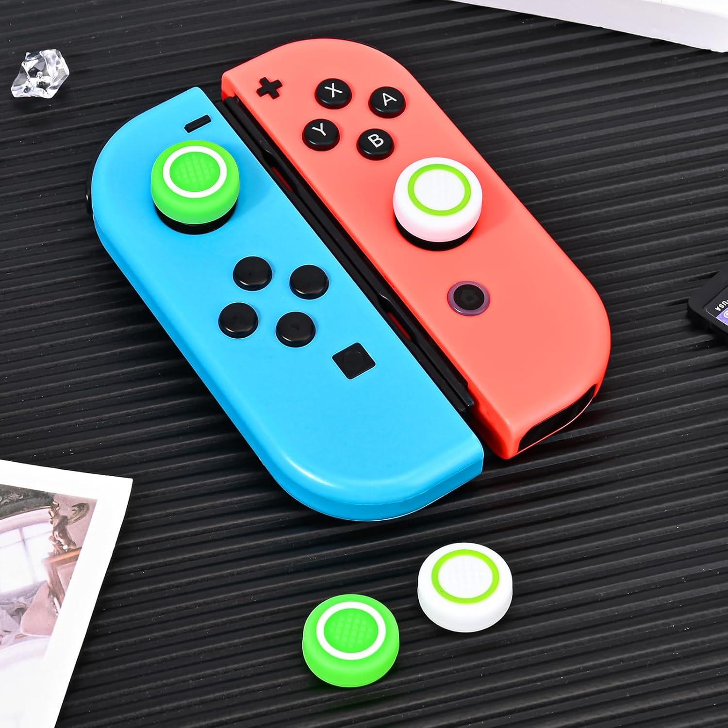 Tapas de Agarre DLseego para Switch/Switch Lite/OLED - Verde
