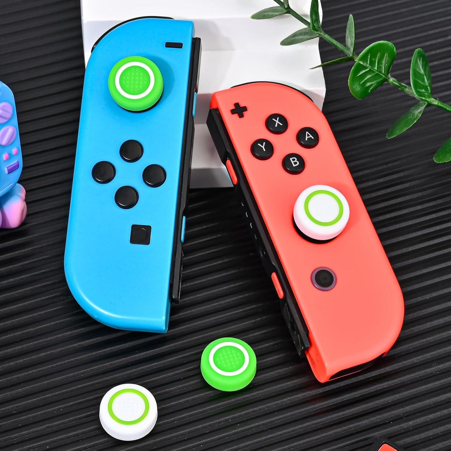 Tapas de Agarre DLseego para Switch/Switch Lite/OLED - Verde