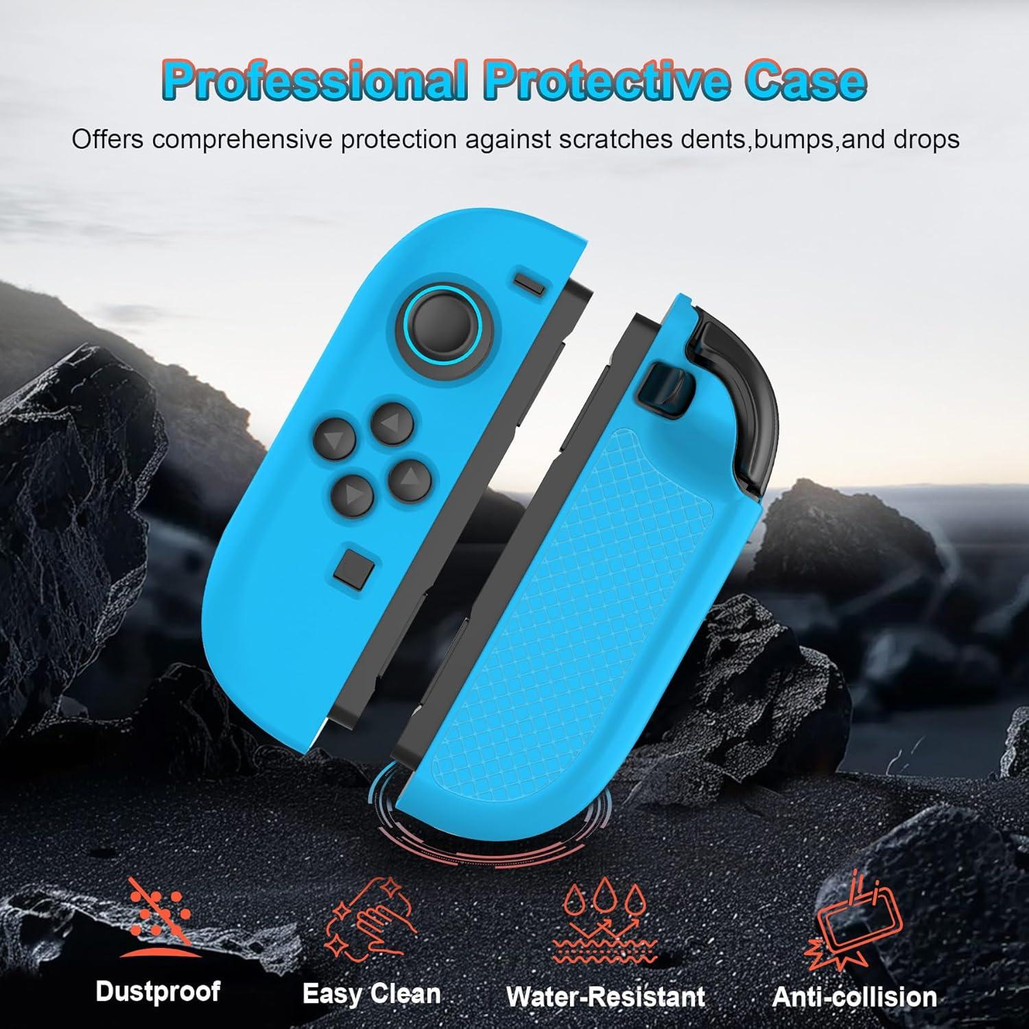 Funda protectora de silicona RAIALL para Joy-Con Switch 2 Azul
