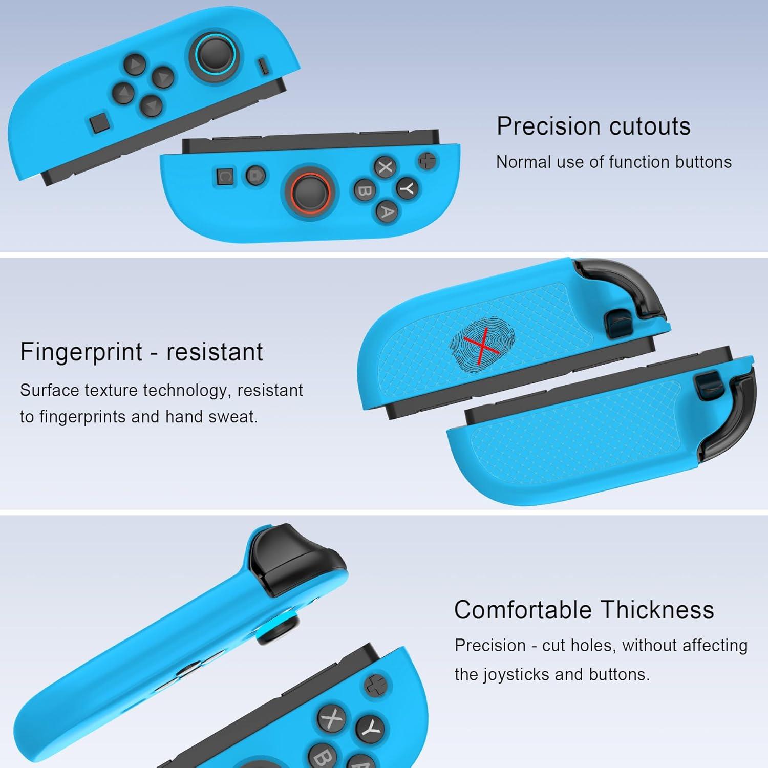 Funda protectora de silicona RAIALL para Joy-Con Switch 2 Azul