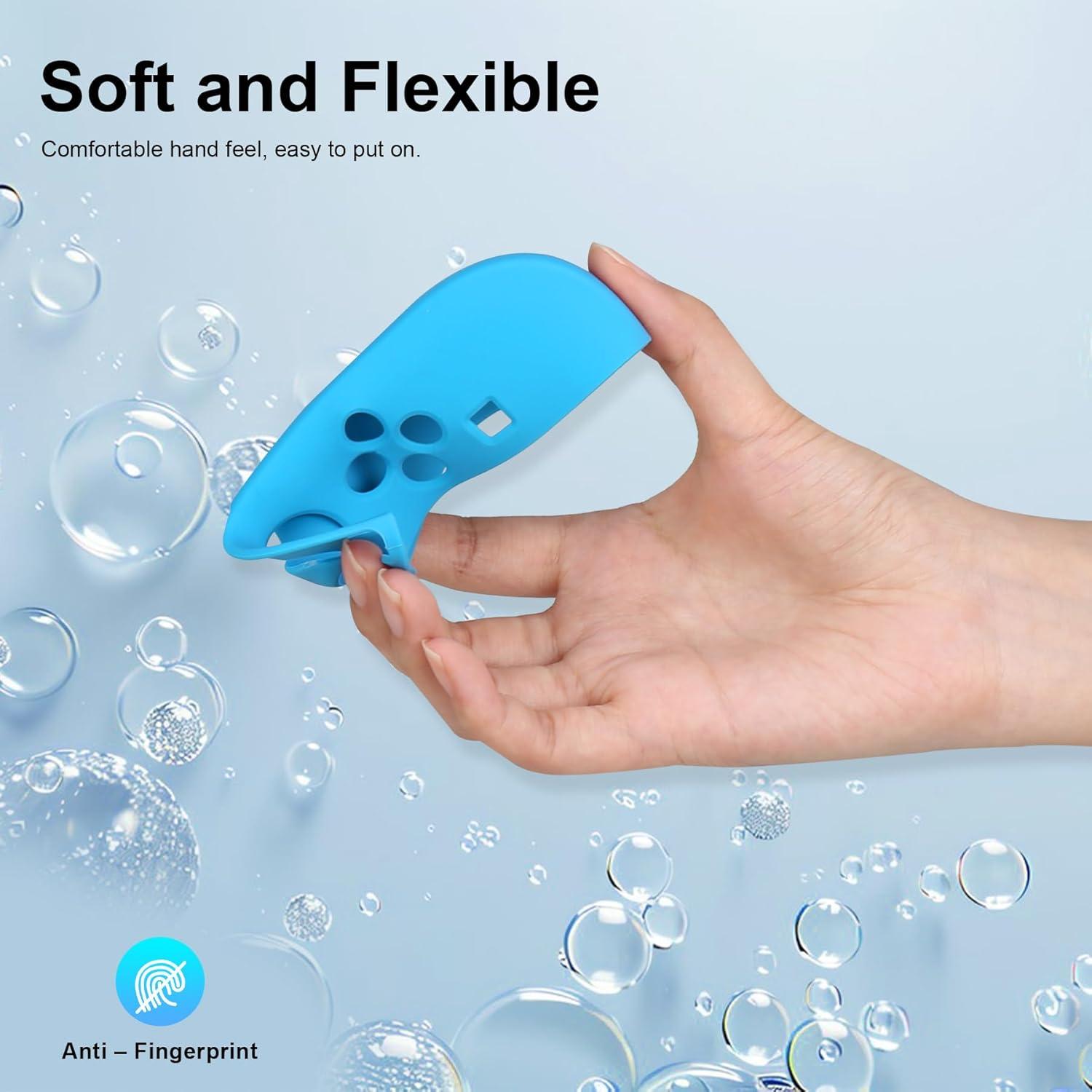 Funda protectora de silicona RAIALL para Joy-Con Switch 2 Azul