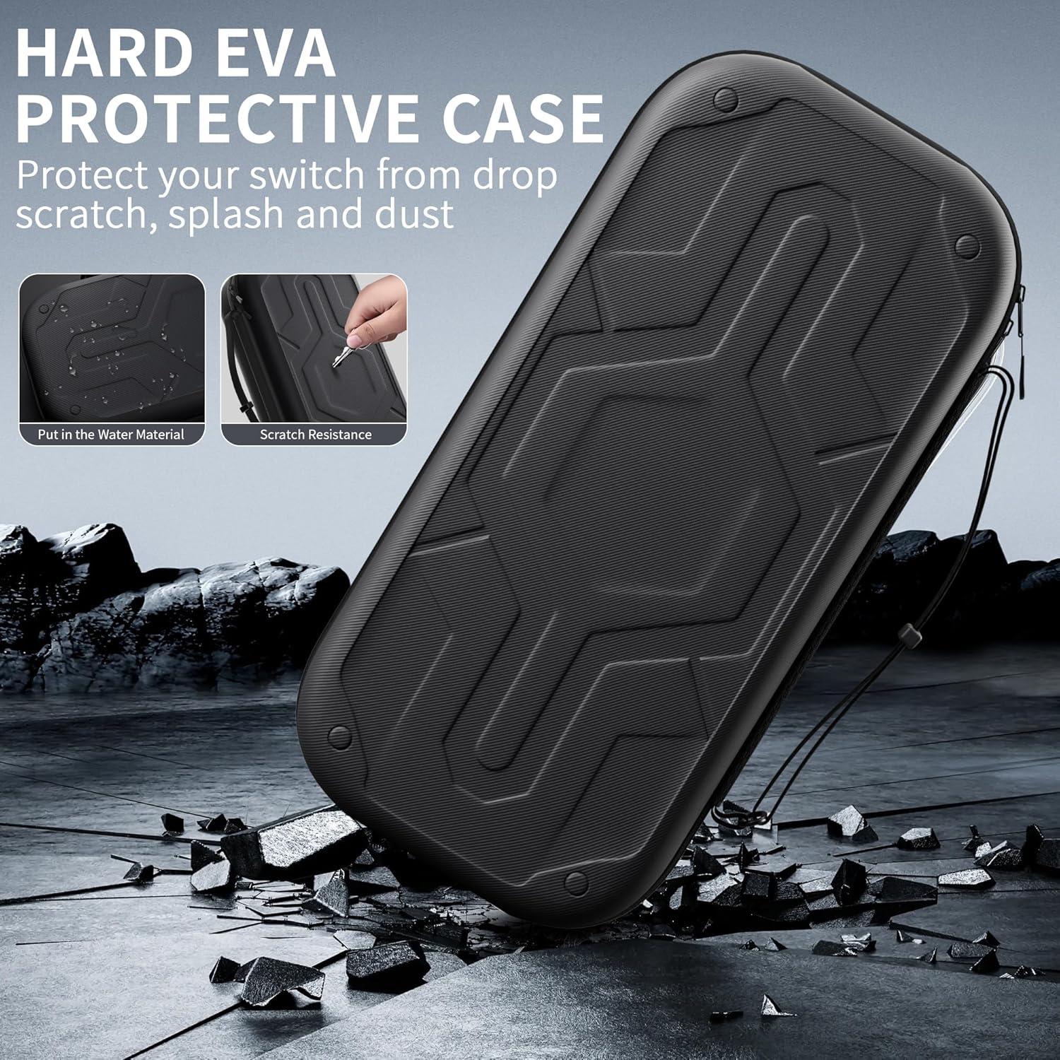 Kit de Accesorios PAWDIARY para Nintendo Switch 2 2025 - Funda Negra