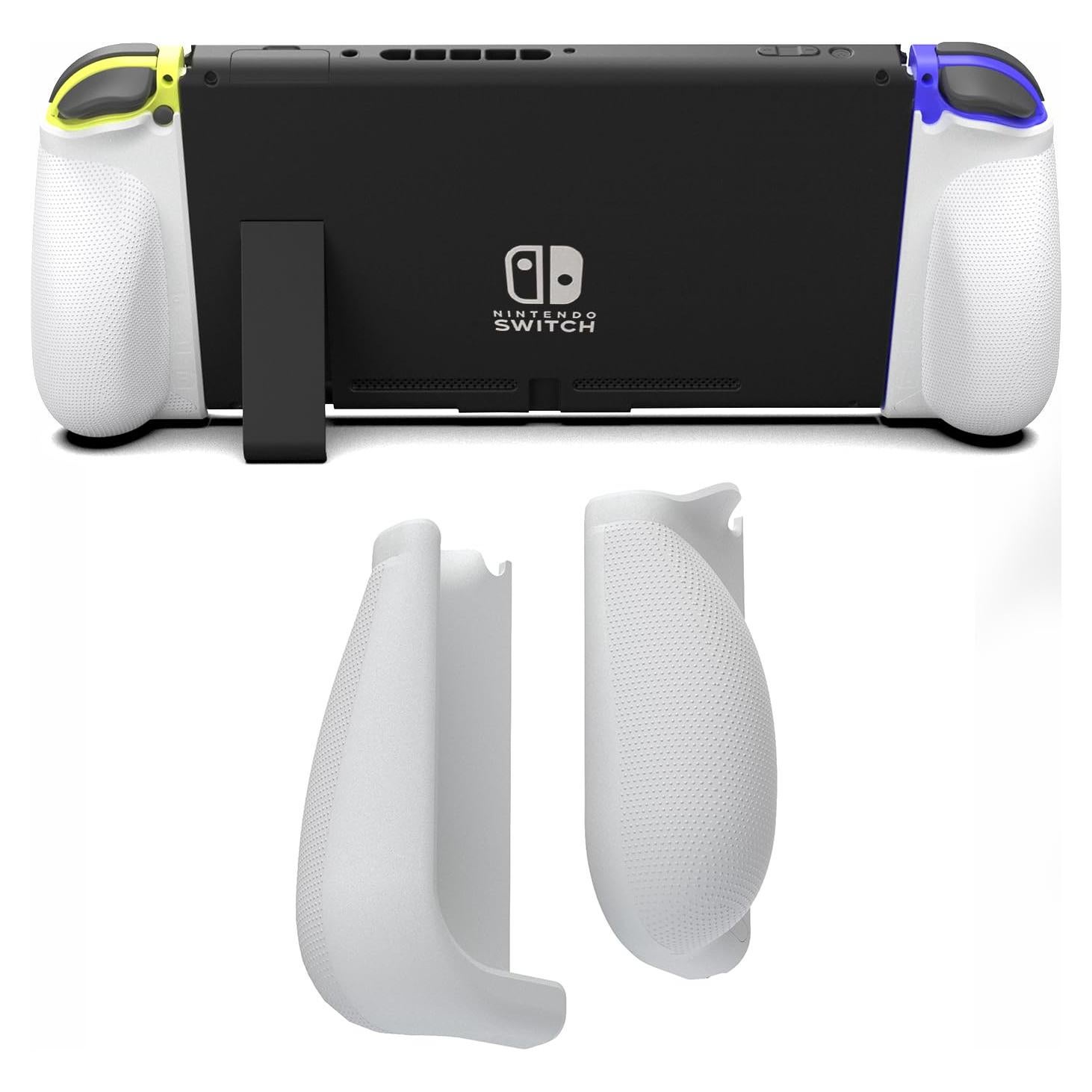 Agarre Ergonómico MystiForge para Joy-Con Nintendo Switch Blanco