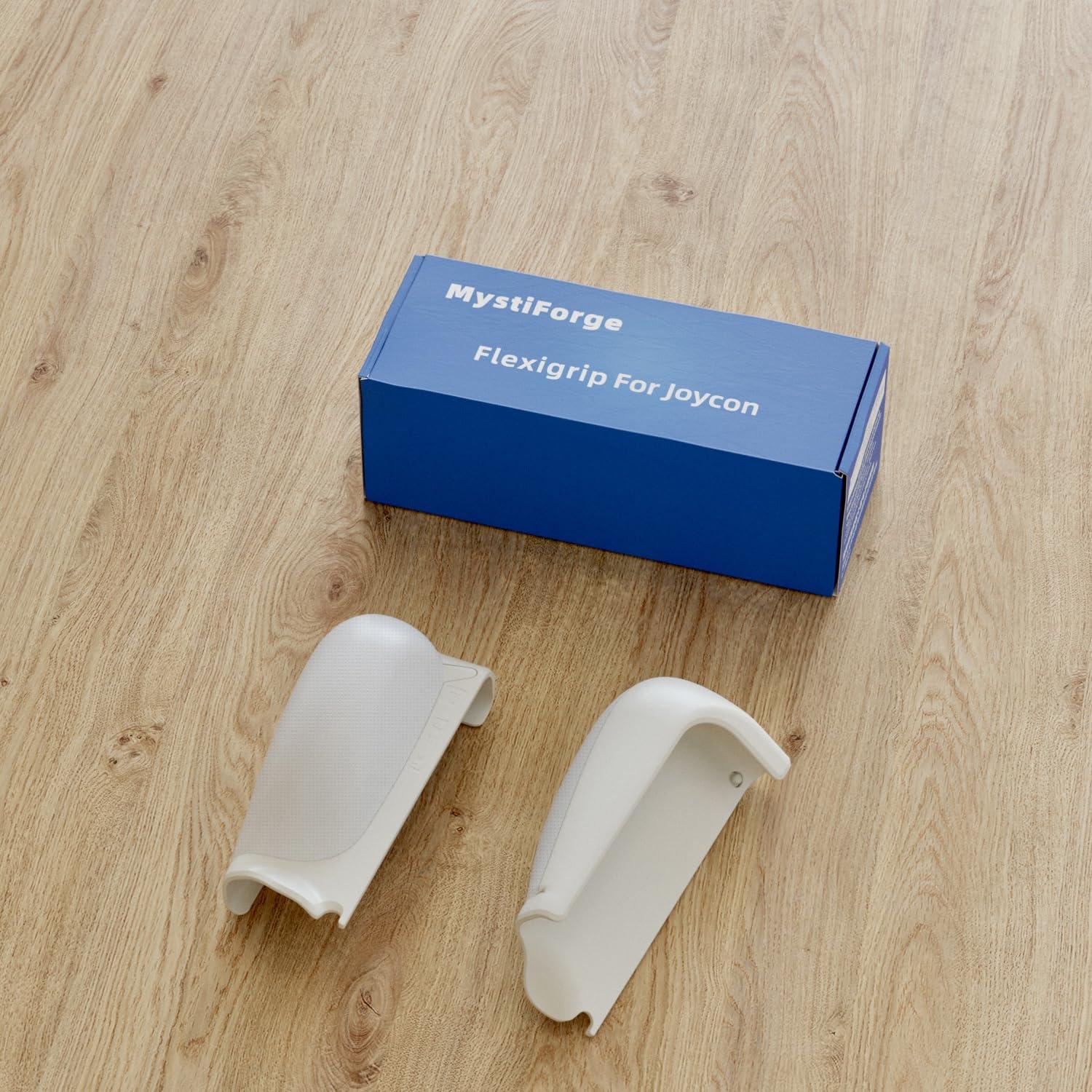 Agarre Ergonómico MystiForge para Joy-Con Nintendo Switch Blanco