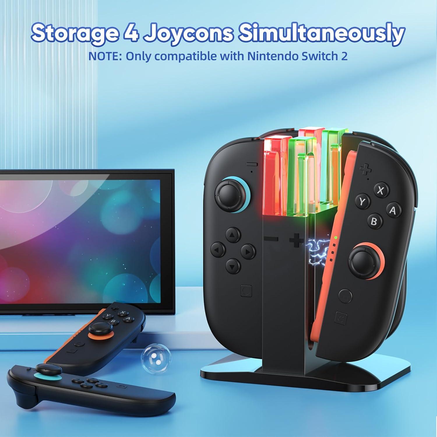 Base de Carga KINWIN para Joy-Con Nintendo Switch 2 (2025) Magnética