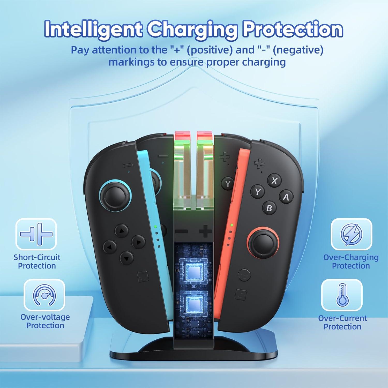 Base de Carga KINWIN para Joy-Con Nintendo Switch 2 (2025) Magnética
