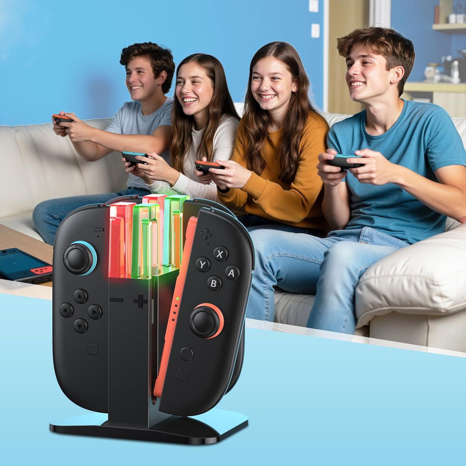 Base de Carga KINWIN para Joy-Con Nintendo Switch 2 (2025) Magnética