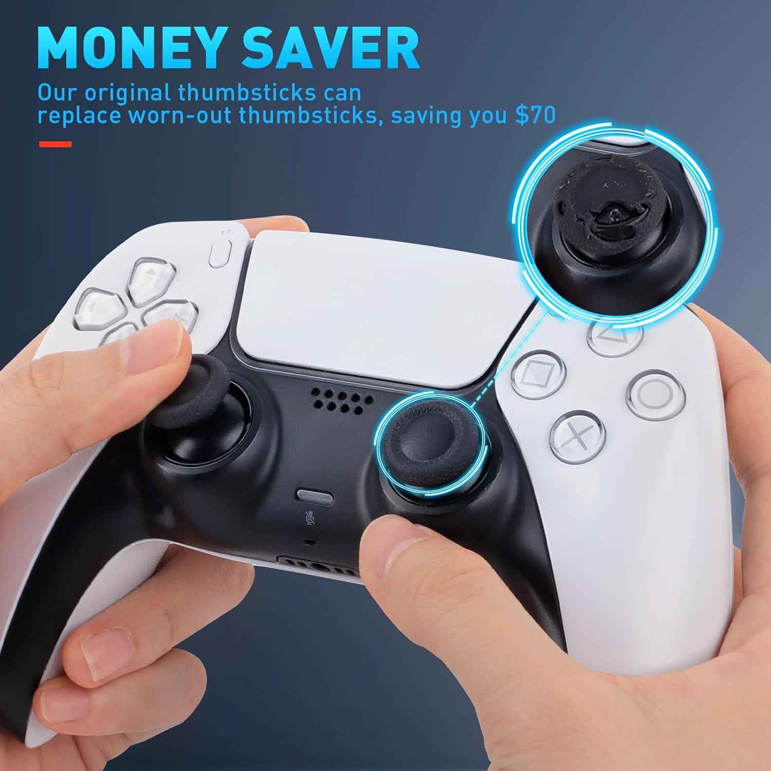 Palancas de Pulgar TOMSIN para Controlador PS5 - 4PCS Kit Reparación