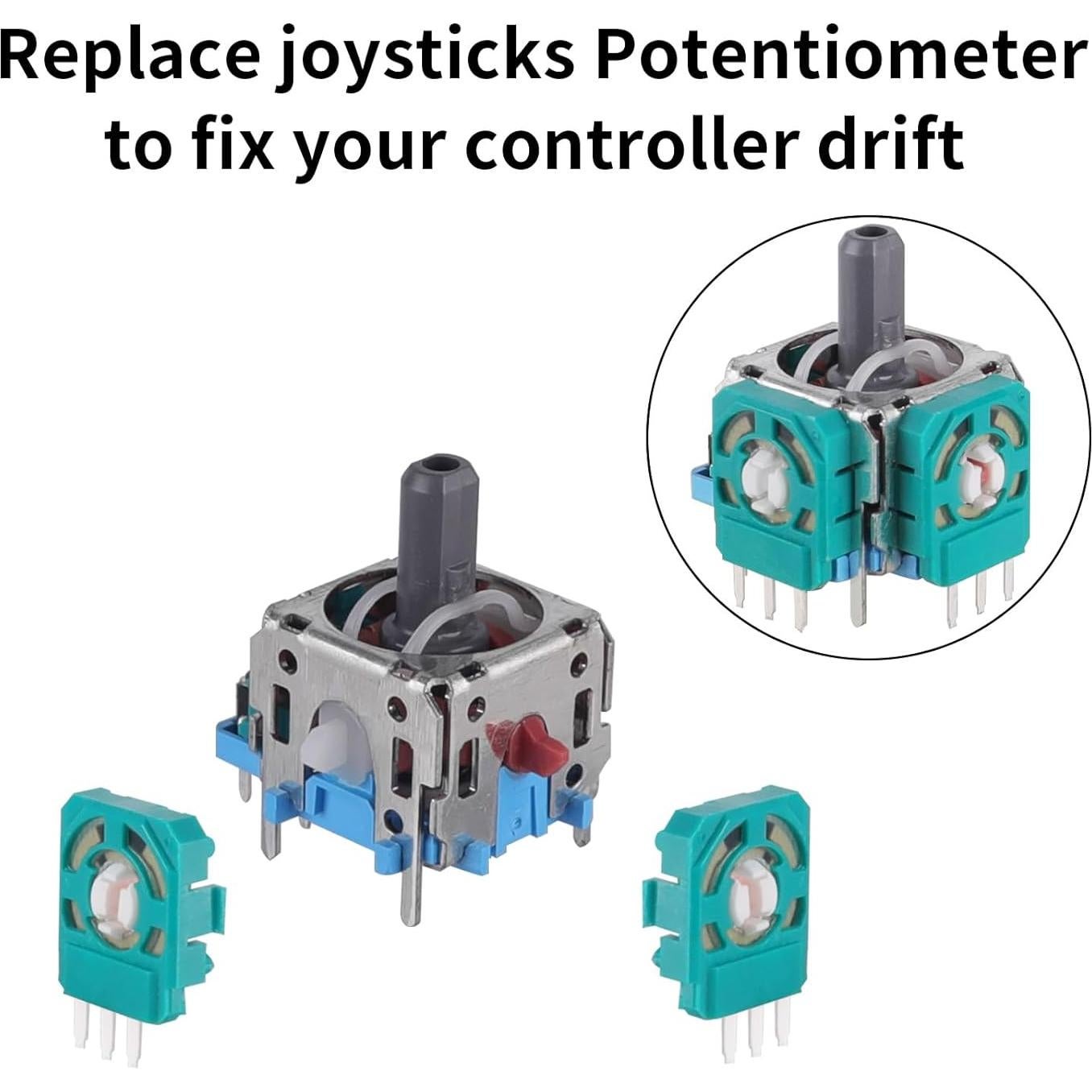 Reemplazo Joysticks TOMSIN para Controlador PS5 - Kit de 4 Módulos