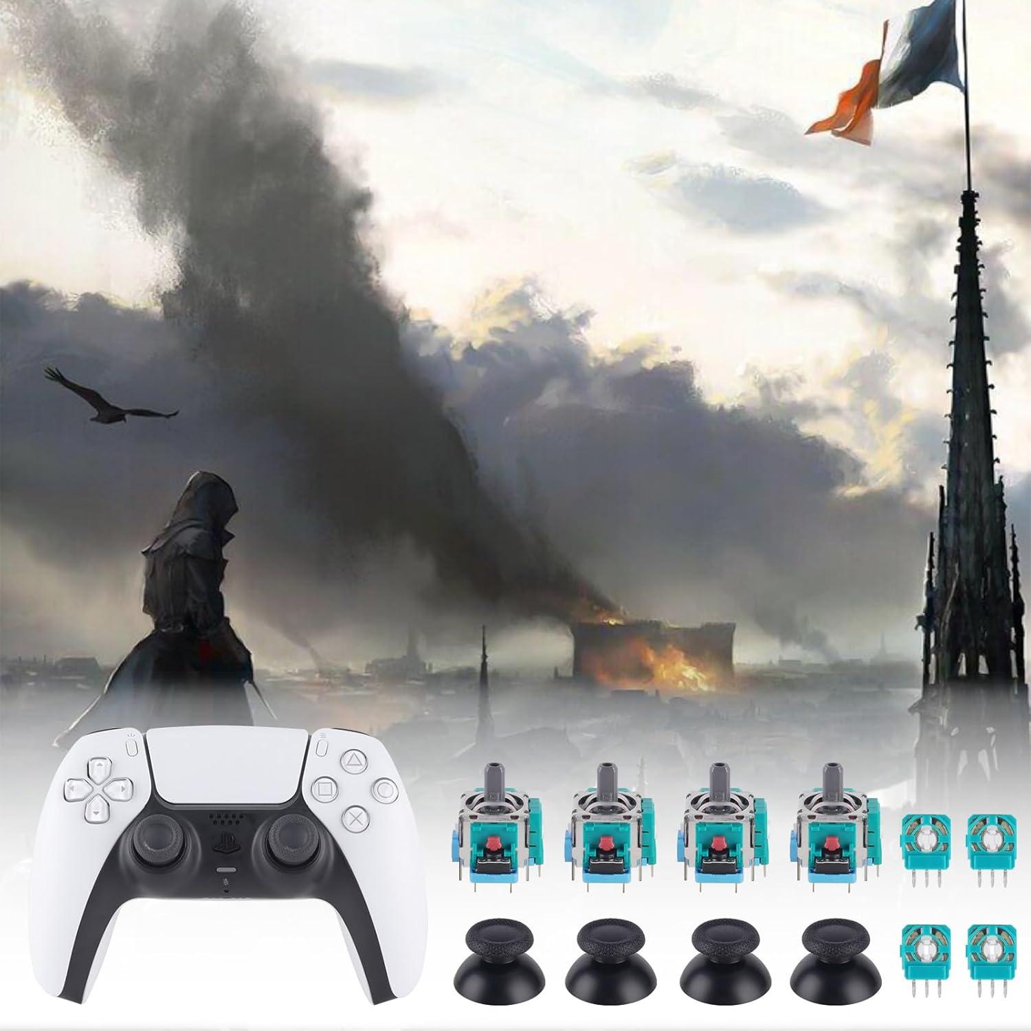 Reemplazo Joysticks TOMSIN para Controlador PS5 - Kit de 4 Módulos