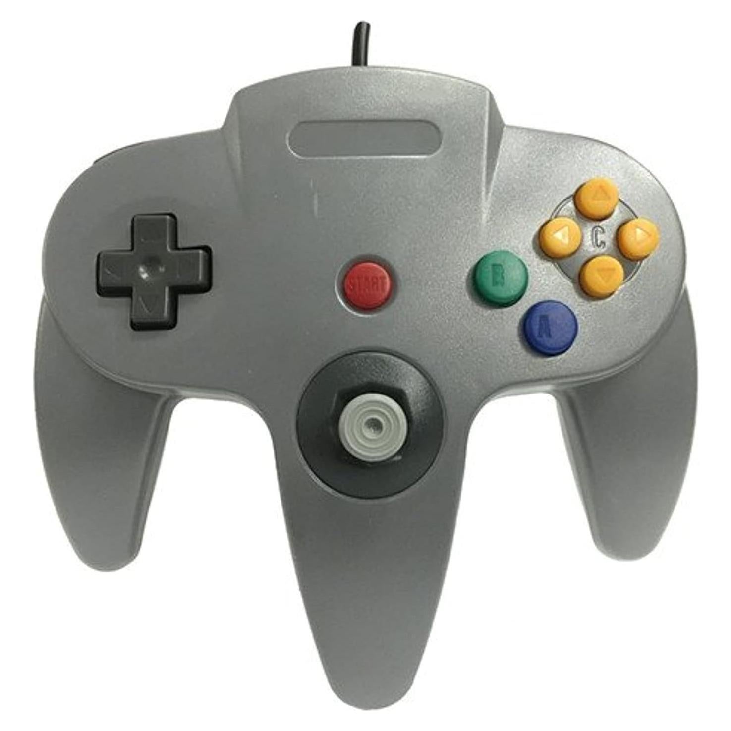 Controlador de Juego Con Cable Genérico Para N64 Gris