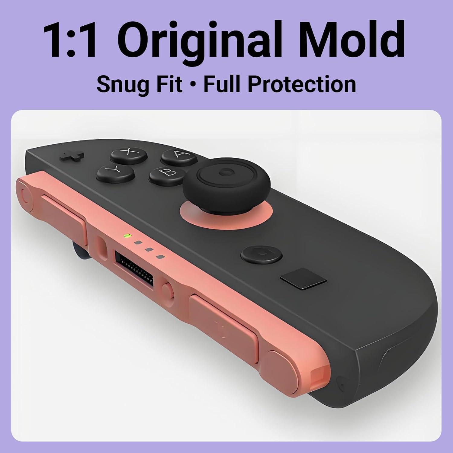 Agarraderas para Pulgar QUBAMG para Nintendo Switch 2 - 8 Piezas Naranja