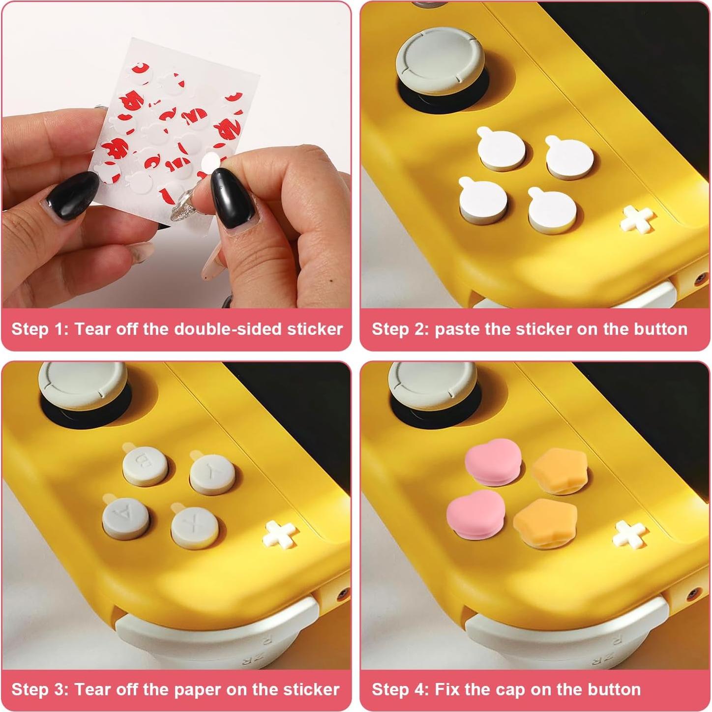 Juego de Tapas de Joystick Silicona Lasuroa para Switch