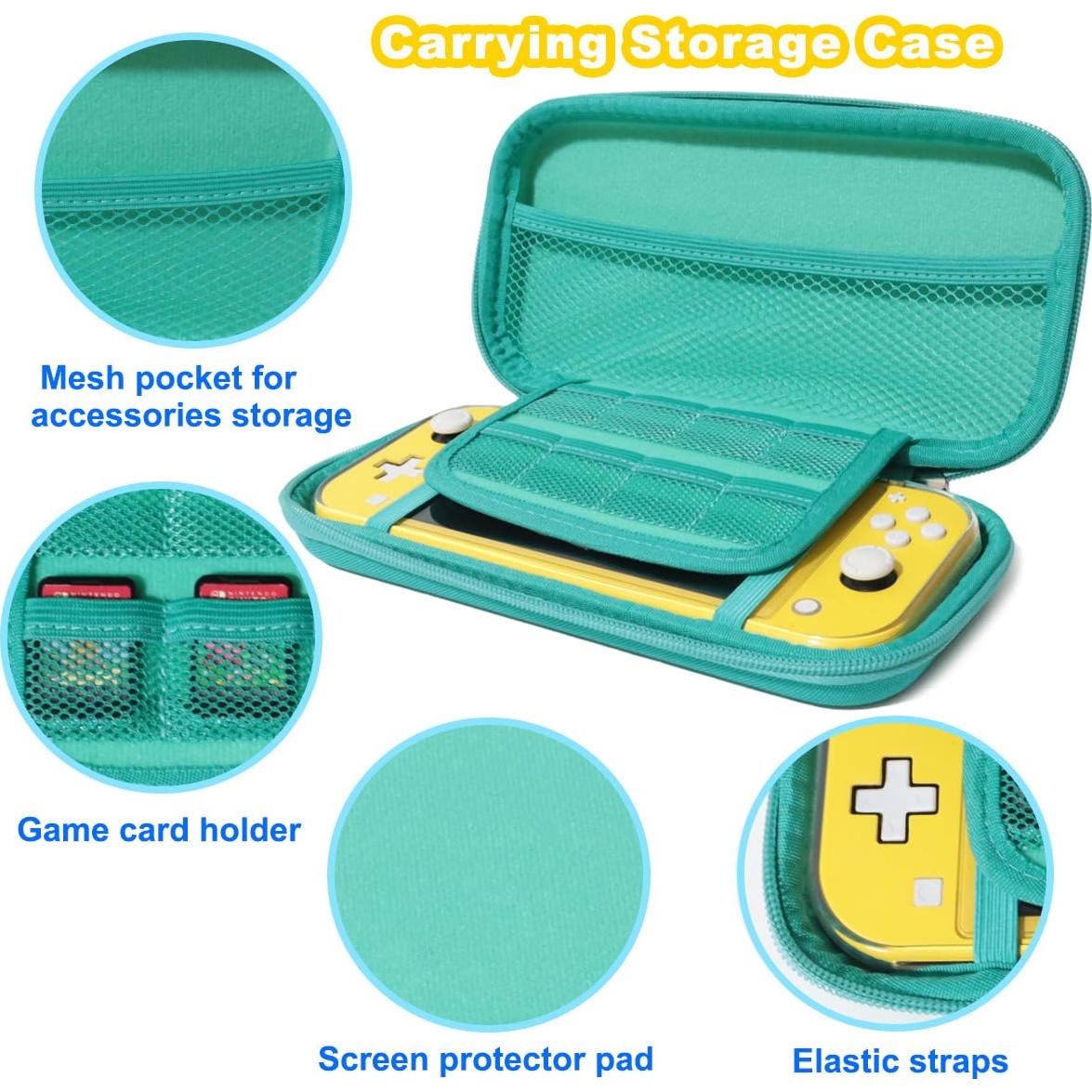 Estuche de Transporte KimmiDirect para Nintendo Switch Lite Turquesa