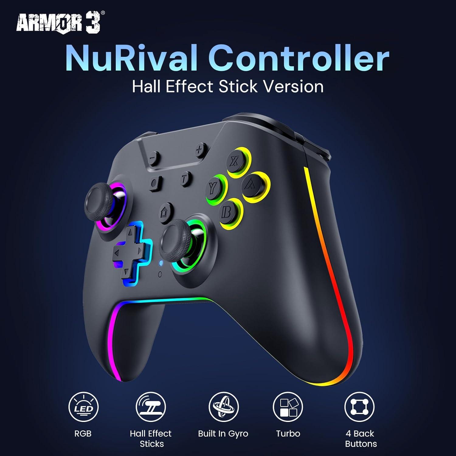 Controlador Inalámbrico Hyperkin Armor3 para Nintendo Switch OLED - Negro