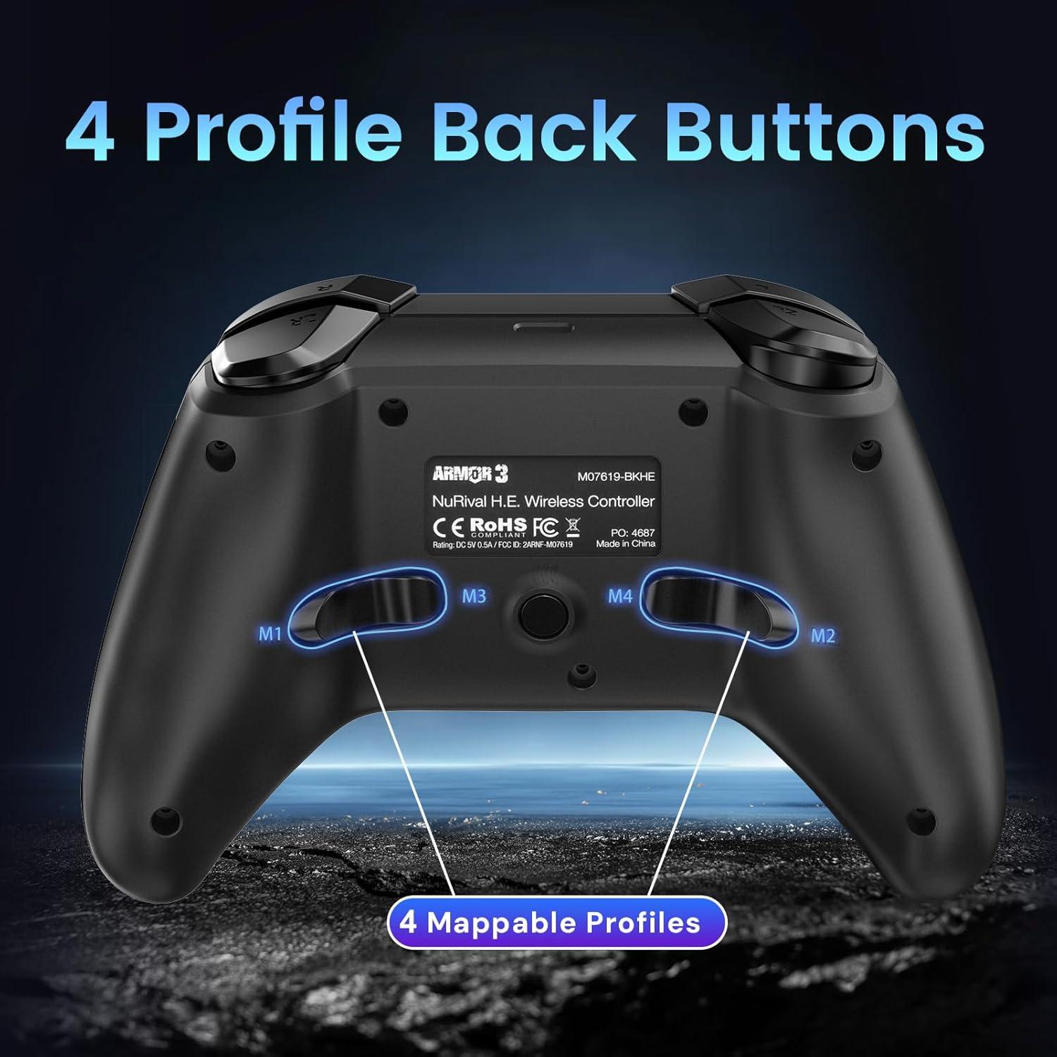 Controlador Inalámbrico Hyperkin Armor3 para Nintendo Switch OLED - Negro