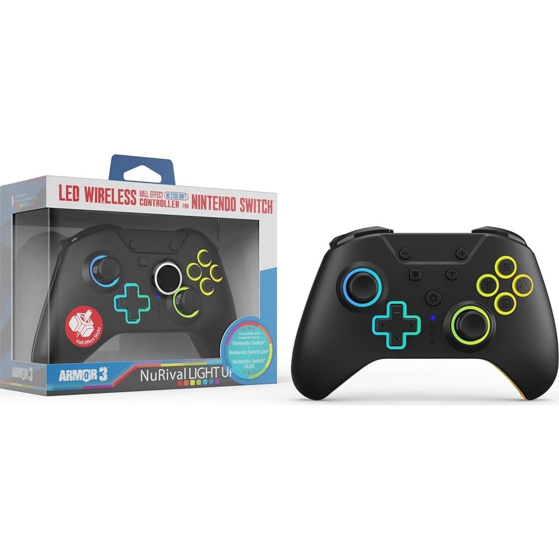 Controlador Inalámbrico Hyperkin Armor3 para Nintendo Switch OLED - Negro