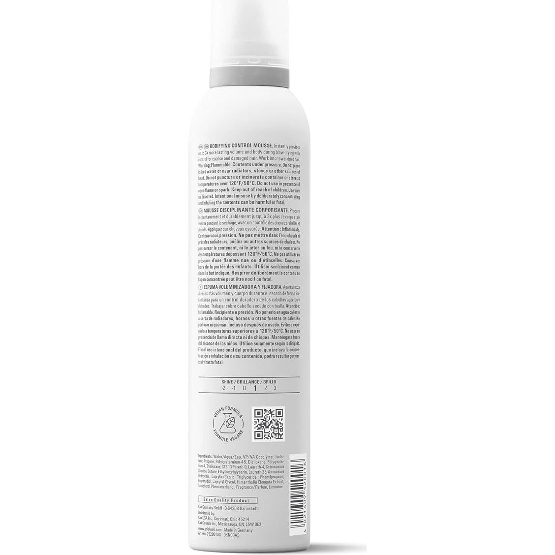Mousse Control Bodificante Goldwell 240ml - Estilo Perfecto