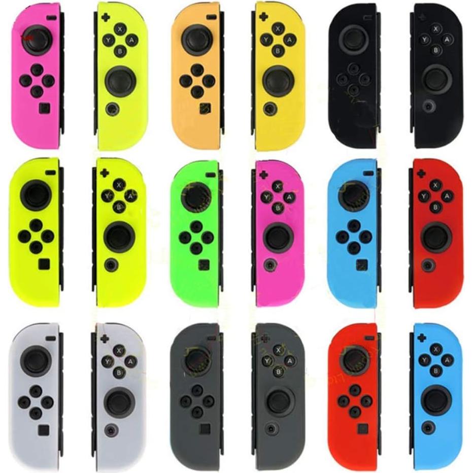 Funda de silicona suave para joystick Switch NS - Negro