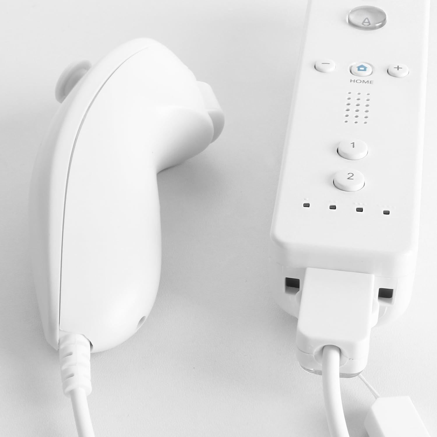 Controlador Nunchuck XiQiDianr Compatible Nintendo Wii/Wii U - 3 Piezas Blancas