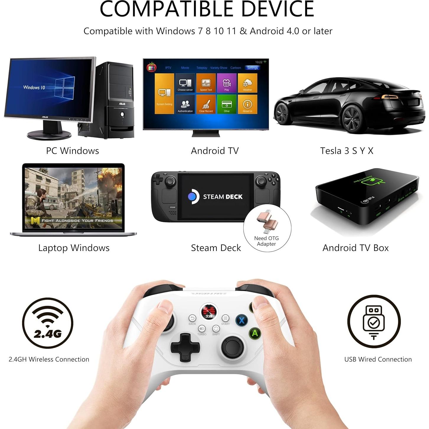 Controlador Inalámbrico BEITONG Asura 2 Pro para PC y Android