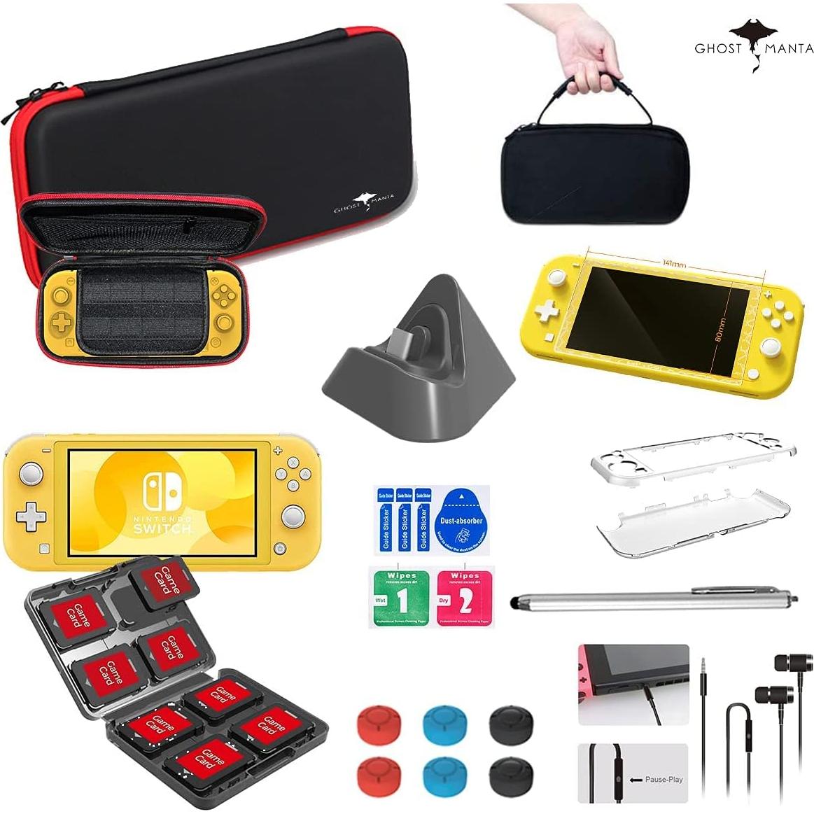 Kit de Accesorios 12 en 1 Ghost Manta para Switch Lite