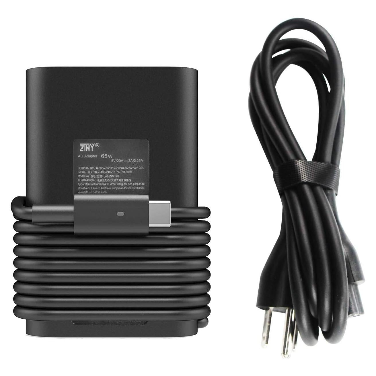 Cargador USB C 65W ZTHY para HP ProBook y Dell Latitude